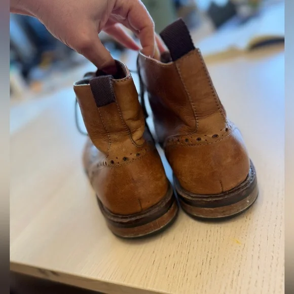 Gordon Rush short wing brown leather boot. Men’s size 11. Rubber sole. - Picture 4 of 7